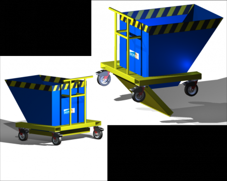 ALTTAN BOŞALTMA SİSTEMLİ METAL KASA