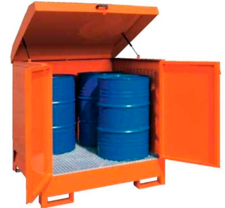 VARİL depolama kabini, sızdırmaz varil kabini