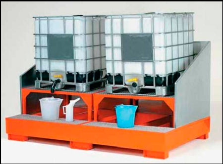 IBC tankı için sıvı toplama küveti